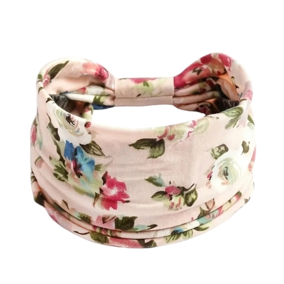 Boheme Accessories - Sue Floral Headband Bohemian Boho Style Hair Accessories Sporty Yoga Pink